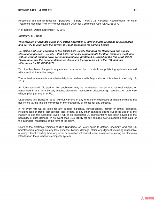 UL 60335-2-72 PDF UL 60335-2-72 PDF